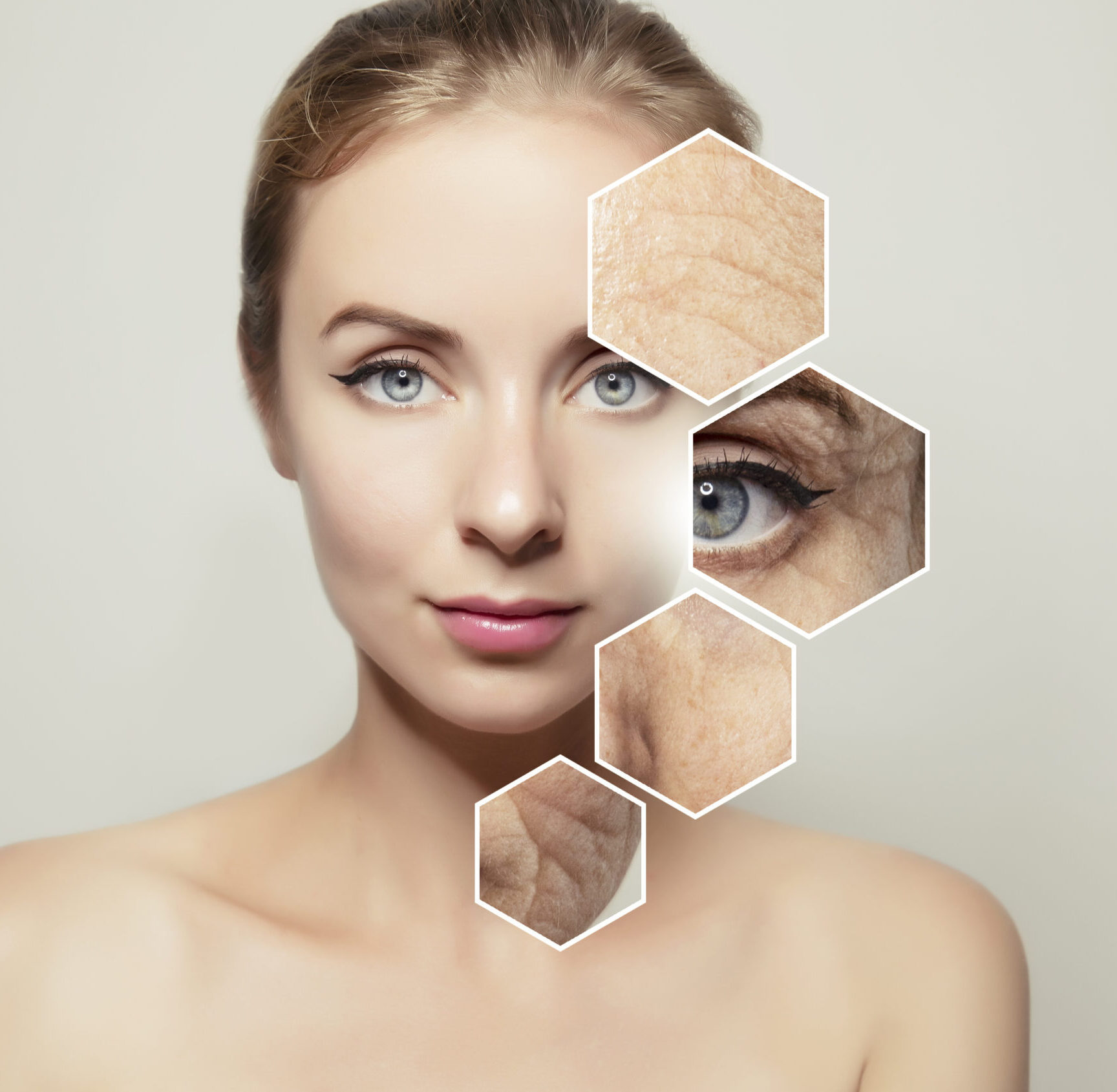 Physical Exercise for woman's face, wrinkles areas (eyes, lips, forehead, face)