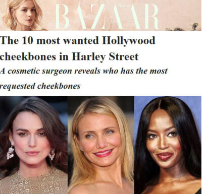 Bazar: The 10 most wanted Hollywood Cheekbones in Harley Street