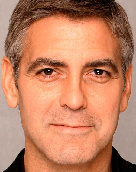 George Clooney brow position