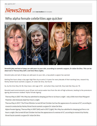 Article: News2read - Why alpha female celebrities age quicker