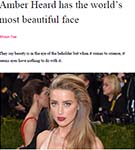 YAHOO: Amber Heard has the world’s most beautiful face, according to Phi research by Dr Julian De Silva