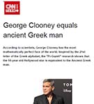 CNN: George Clooney is the world’s most beautiful man, according to facial mapping research by Dr Julian De Silva.