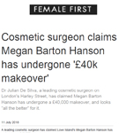 Female First: Dr De Silva featured in the article