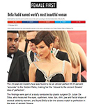 Female First: Bella Hadid named the Most Beautiful Woman by Dr Julian De Silva