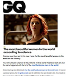 GQ: New study by Dr Julian De Silva uses science to demonstrate who the most beautiful women in the world are.