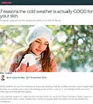 NETDOCTOR: Dr De Silva discusses the beauty benefits of a chill in the air.