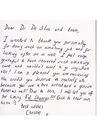 Patient Testimonials: Thank You | patient 13