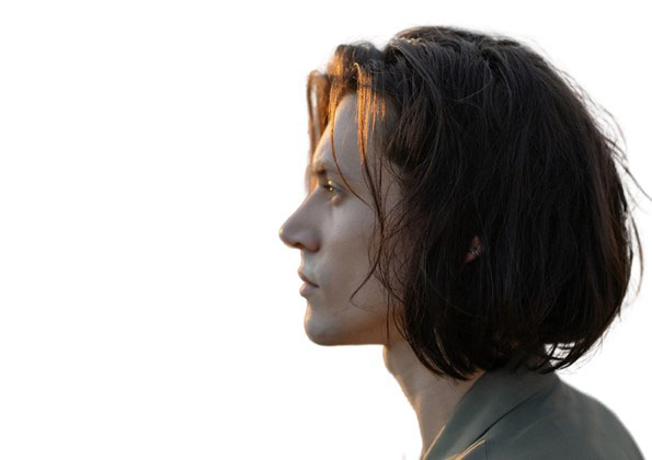 Before a Male Nose Job - male model